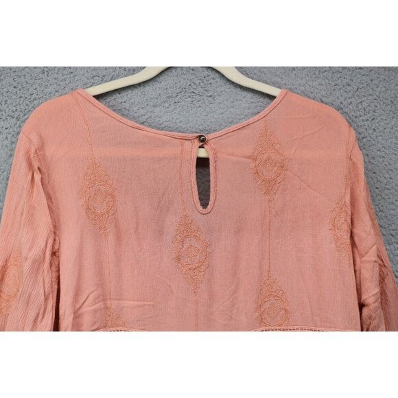 Knox Rose Long Puff Sleeve Embroidered Dress-Size XXL-Boho-Hippie-Pockets - Picture 11 of 12